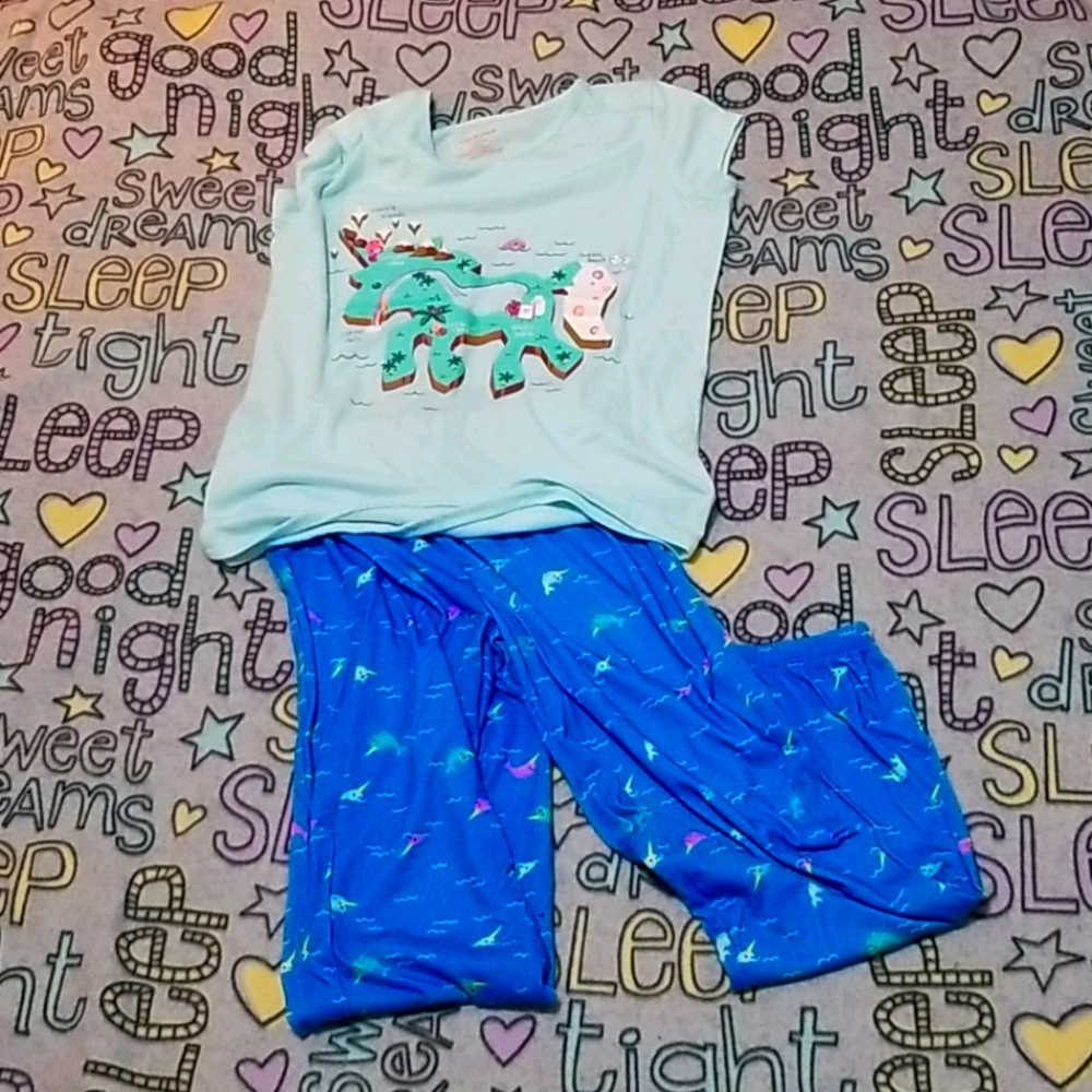 Set of girls pajamas size (XL -14/16)